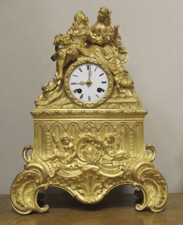 часы каминные бронза Франция 1860 - фото 4