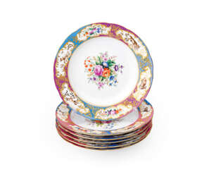  A Set of Six Dinner and Six Soup Plates from the Grand Duke Mikhail Pavlovich Service 