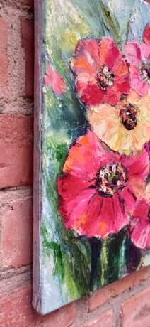 Ölgemälde, масло, масло на холсте „Blumen“, Leinwand auf dem Hilfsrahmen, Gemischte Technik, Impressionismus, абстрактный, Ukraine, 2021 - Foto 2