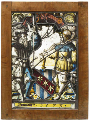 Wappenscheibe "Grancourtt 1573" - Foto 1