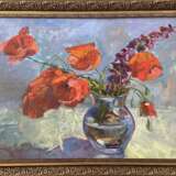 Design Painting “Still life Poppies”, масло х олст на картоне, холст/масло, Impressionist, Flower still life, 2021 - photo 2