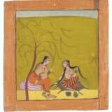 A PAINTING OF A NAYIKA AND SAKHI - Foto 1