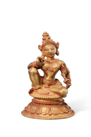 A BRASS FIGURE OF VIMALA - photo 1