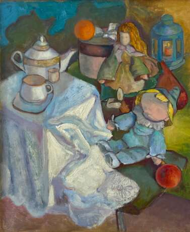 Design Painting “Tea Party”, печать на холсте, печать на холсте, Impressionist, Still life, 2020 - photo 1