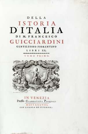 GUICCIARDINI, Francesco - Della istoria d'Italia - Foto 1