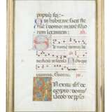 Manoscritto del XV-XVI secolo su pergamena di grande formato dal Salmo 113 - Foto 1