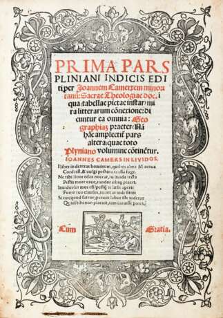 PLINIO, Gaio Secondo,Naturae historiarum libri XXXVII - Foto 1