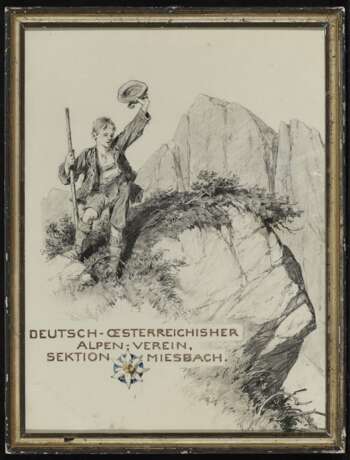 Fritz Freund, zugeschrieben , Hirtenknabe auf dem Gipfel - Foto 2