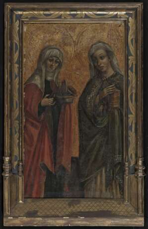 Deutsch. Ende 15. Jahrhundert , Die Hll. Elisabeth und Maria Magdalena - Foto 2