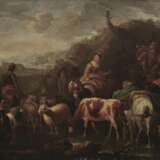 Pieter van Bloemen, Art des , Ziehende Soldaten mit Marketenderin und Vieh - фото 3