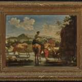 Niederlande (?). 17./18. Jahrhundert , Hirten mit Tieren am Wasser - Foto 2