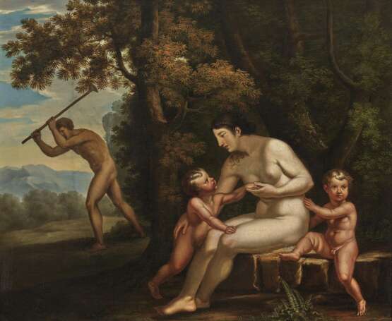 Salomon Geßner, zugeschrieben , Adam und Eva nach der Vertreibung aus dem Paradies - photo 1
