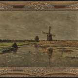 Paul Joseph Constantin Gabriel, Holländische Landschaft mit Windmühle - photo 2