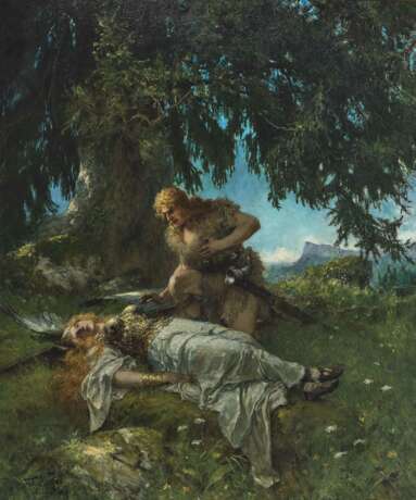 Ferdinand Leeke, Siegfried findet die schlafende Brünnhilde - photo 1