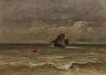 Jules Dupré, Fischerboot vor der Küste