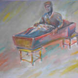 Painting “rising from the coffin”, Whatman paper, Watercolor, Expressionist, Этническая мифология, 2021 - photo 1