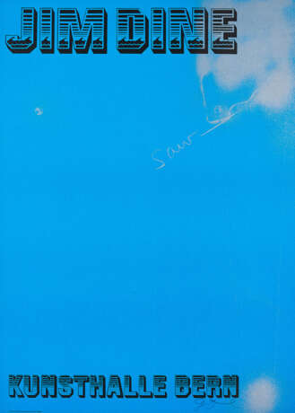 Jim Dine. Ausstellungsplakat Kunsthalle Bern - фото 1
