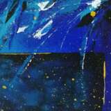Reflection in Ultramarine acrylic paint acrylic painting Абстрактный экспрессионизм decor Россия 2020 г. - фото 5