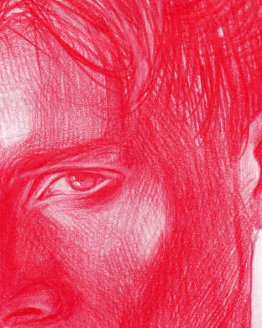 Pencil drawing “ANTIDODE”, Paper, Color pencil, Contemporary art, Portrait, Latvia, 2020 - photo 3