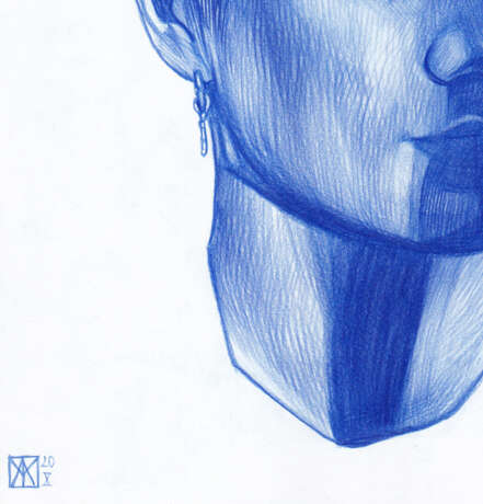 Drawing, Pencil drawing “ANTON LISIN”, Paper, Color pencil, Contemporary art, Portrait, Latvia, 2021 - photo 2