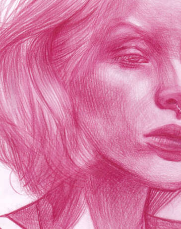 Drawing “Dima S”, Paper, Color pencil, Contemporary art, Portrait, Latvia, 2020 - photo 2