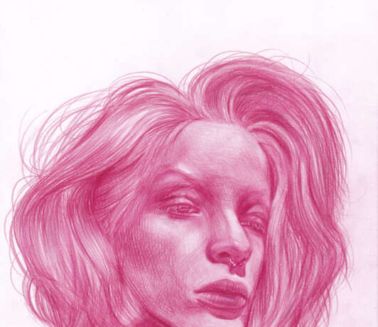 Drawing “Dima S”, Paper, Color pencil, Contemporary art, Portrait, Latvia, 2020 - photo 4