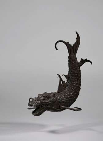 AN IRON ARTICULATED SCULPTURE OF A MYTHICAL BEAST (SHACHI) - photo 1