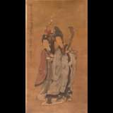 Encre polychrome sur soie Chine - XIXe siècle - photo 1