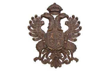 Wappenschild mit Doppeladler von Kastilien-Leon in Spanien