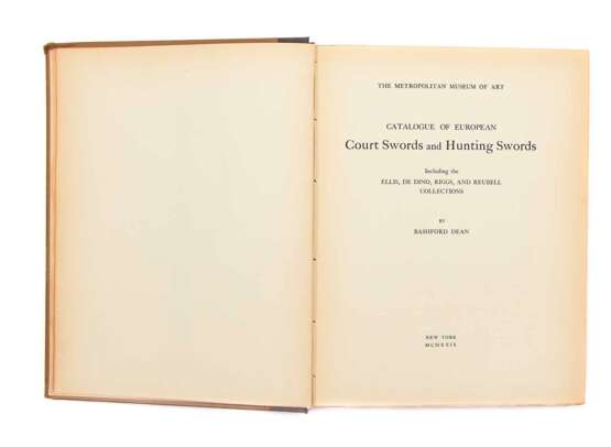 Catalogue of European Court Swords and Hunting Swords by Bashford Dean - фото 1