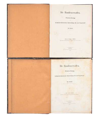 Die Handfeuerwaffen - Original von R. Schmidt 1875 - Foto 1