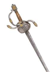 Rapier mit verziertem Gefäß, deutsch oder Norditalien um 1620