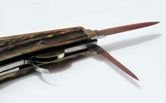 Kombinationswaffe - Taschenmesser-Perkussionspistole von Rodgers in Sheffield um 1870 - фото 3