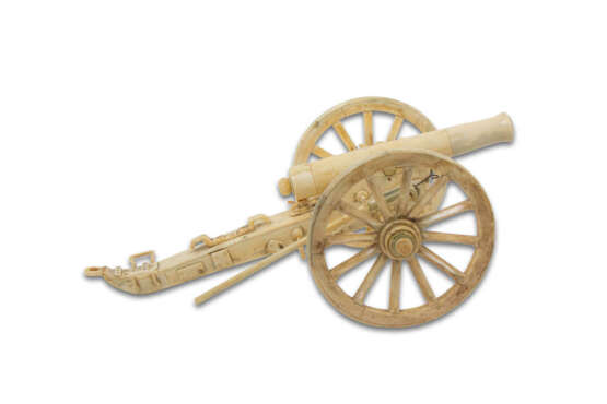 Napoleonisches Feldgeschütz - Modell gefertigt aus Bein - Foto 2