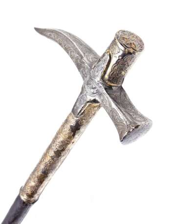 Silberbeschlagener Reiterhammer, osmanisch um 1700 - Foto 1