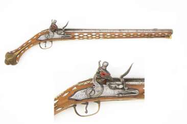 Lange Steinschloss-Pistole, Griechenland oder Türkei um 1800