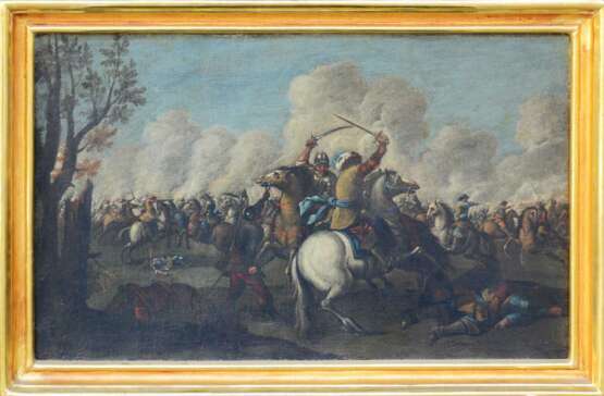 Reiterschlacht-Gemälde um 1720 - photo 1