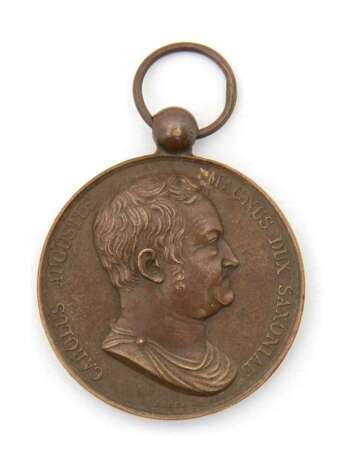 Großherzogtum Sachsen, Zivilverdienstmedaille MERITIS NOBILIS 1829 in Bronze - photo 1