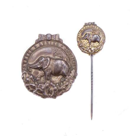 Weimarer Republik, Kolonialabzeichen Elefantenorden mit Miniatur - Foto 1