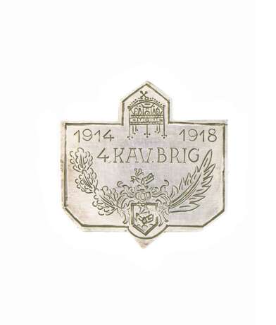 Ungarn, Kappenabzeichen - Traditionsabzeichen 4. Kavallerie-Brigade Ungarn 1914-1918 - фото 1