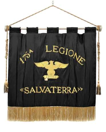 Italien, MVSN Standarte der 175. Legion SALVATERRA in Iglesias/Sardinien - Regimentsstandarte - Foto 1