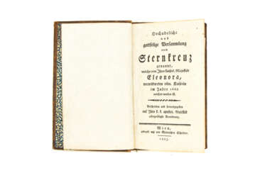 Buch: Hochadelige und Gottselige Versammlung vom Sternkreuz 1805