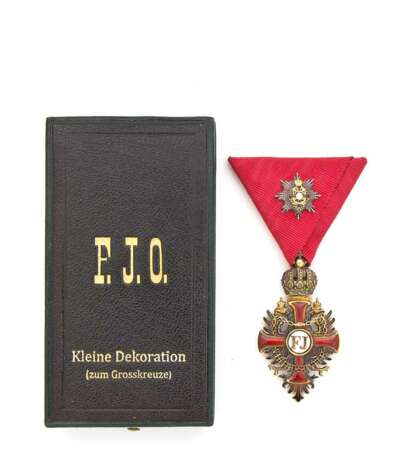Franz Joseph-Orden - Ritterkreuz im Etui mit Kleindekoration zum Großkreuz - Foto 1