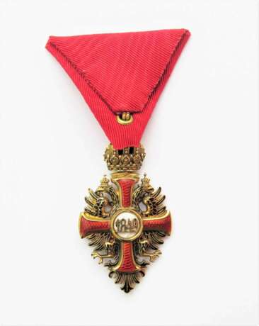 Franz Joseph-Orden - Ritterkreuz in Gold am Friedensband im Etui - photo 2