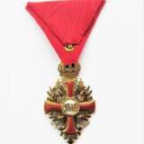 Franz Joseph-Orden - Ritterkreuz in Gold am Friedensband im Etui - фото 2