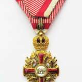 Franz Joseph-Orden - Ritterkreuz in Gold am Kriegsband im Etui - фото 2