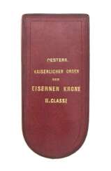 Orden der Eisernen Krone - leeres Etui zur 2.Klasse