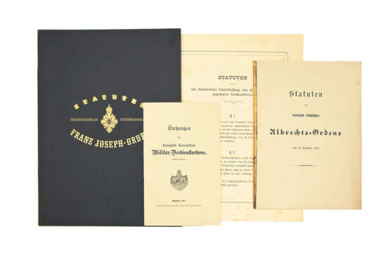 Statuten für den Kaiserlich Österreichischen Franz Joseph-Orden 1869 und 3 weitere Statuten/Satzungen - photo 1