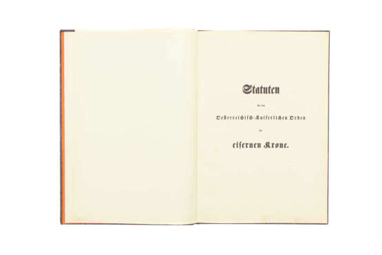 Statuten für den Österreichisch-Kaiserlichen Orden der Eisernen Krone 1816-1860 - photo 1