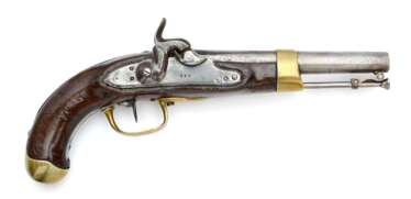 Pistole M 1856 für k.k. Offiziere mit Scharnierladestock